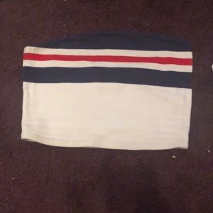 Red white and blue tube top